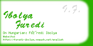 ibolya furedi business card